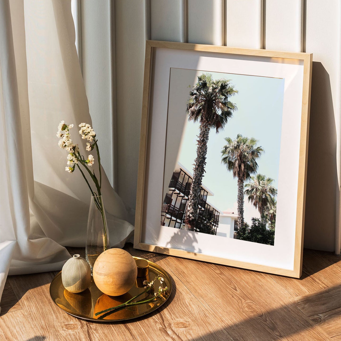 Wes Co Gallery Poster Palm Tree Haven 5 x 7" Home Goods - Nature  Art Print