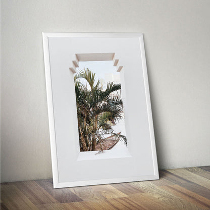 Wes Co Gallery Poster Framed Botanical Oasis 11 x 17" Home Goods - Nature  Art Print