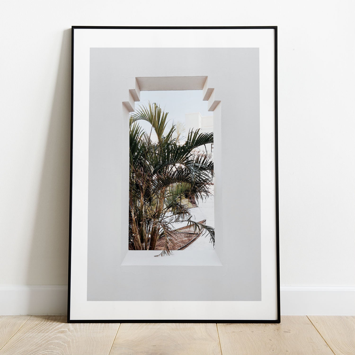 Wes Co Gallery Poster Framed Botanical Oasis 5 x 7" Home Goods - Nature  Art Print