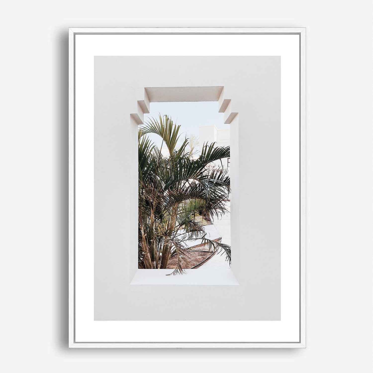 Wes Co Gallery Poster Framed Botanical Oasis 5 x 7" Home Goods - Nature  Art Print