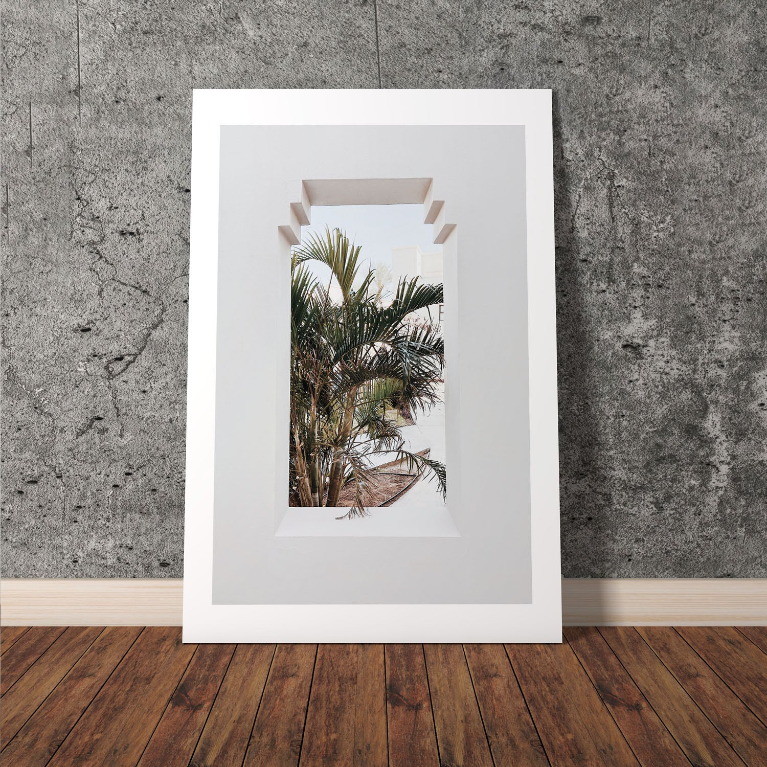 Wes Co Gallery Poster Framed Botanical Oasis 8 x 10" Home Goods - Nature  Art Print