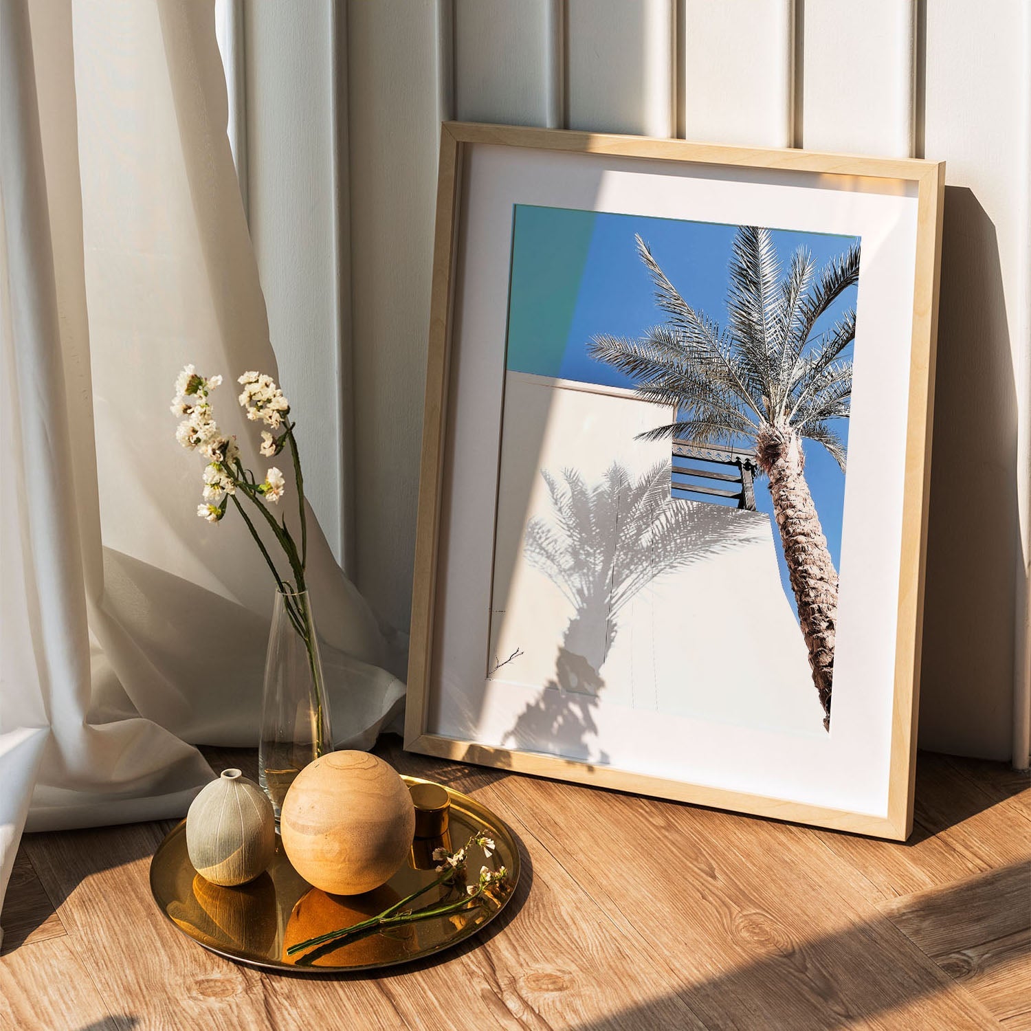 Wes Co Gallery Poster Palm Silhouette Serenity 5 x 7" Home Goods - Nature  Art Print