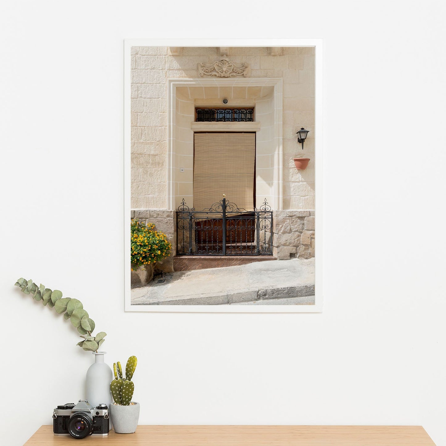 Wes Co Gallery Poster Mediterranean Villa Entrance 11 x 17" Home Goods - Nature  Art Print