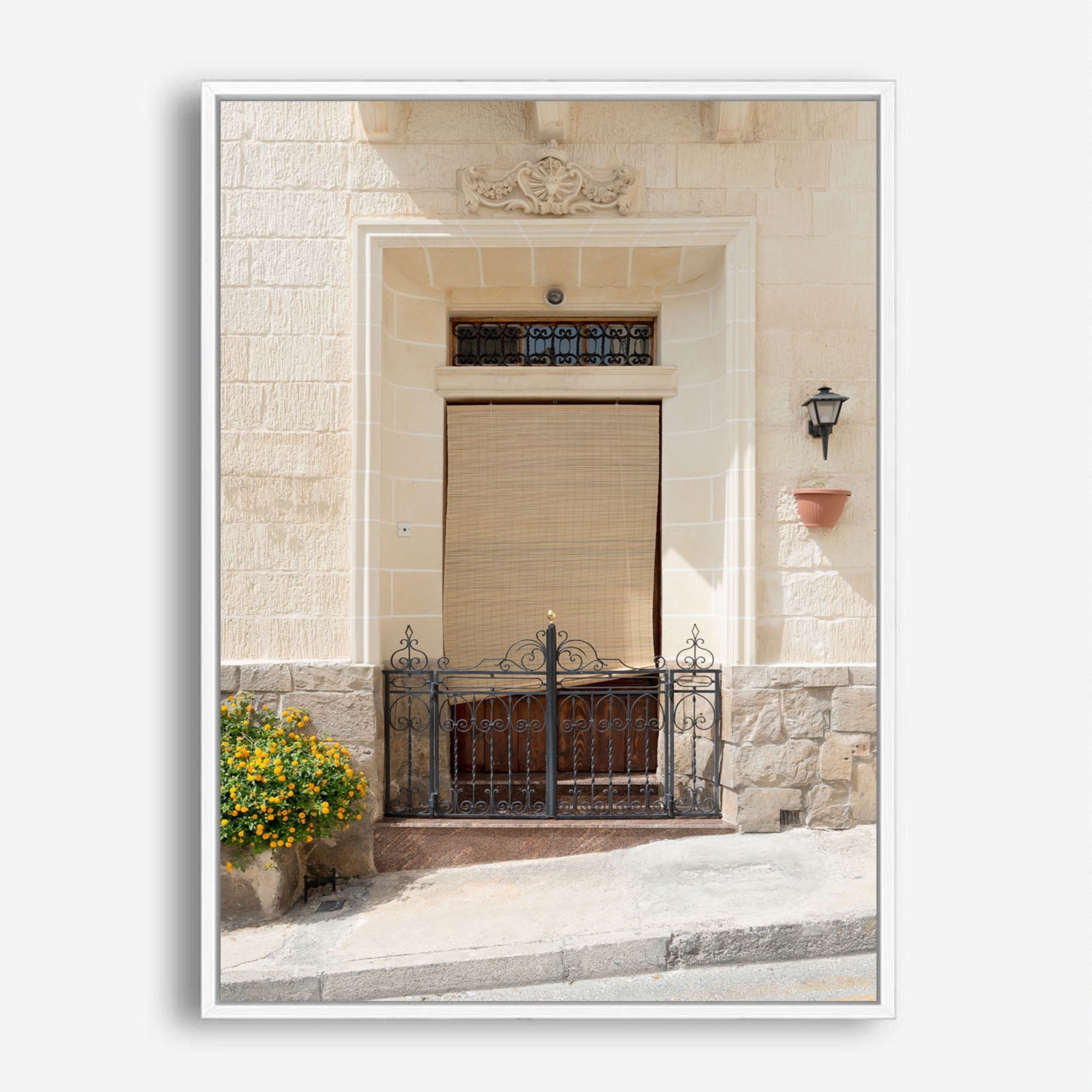 Wes Co Gallery Poster Mediterranean Villa Entrance 8 x 10" Home Goods - Nature  Art Print