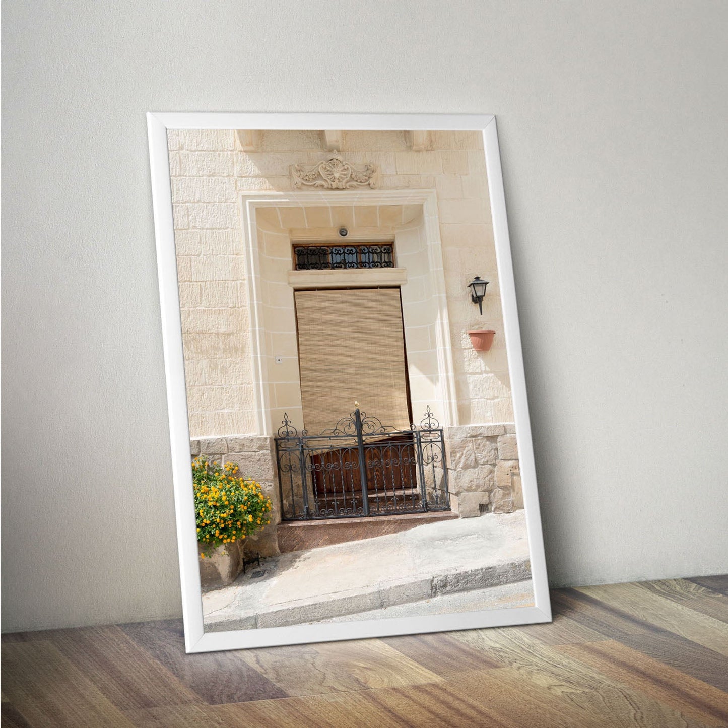 Wes Co Gallery Poster Mediterranean Villa Entrance 11 x 17" Home Goods - Nature  Art Print