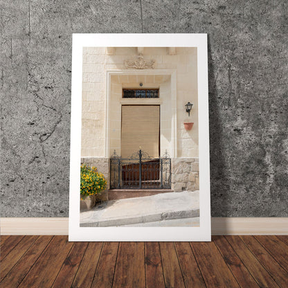 Wes Co Gallery Poster Mediterranean Villa Entrance 8 x 10" Home Goods - Nature  Art Print