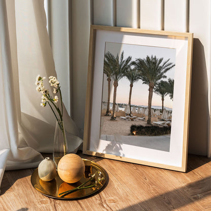 Wes Co Gallery Poster Beachside Palm Oasis 5 x 7" Home Goods - Nature  Art Print