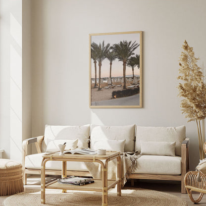 Wes Co Gallery Poster Beachside Palm Oasis 8 x 10" Home Goods - Nature  Art Print