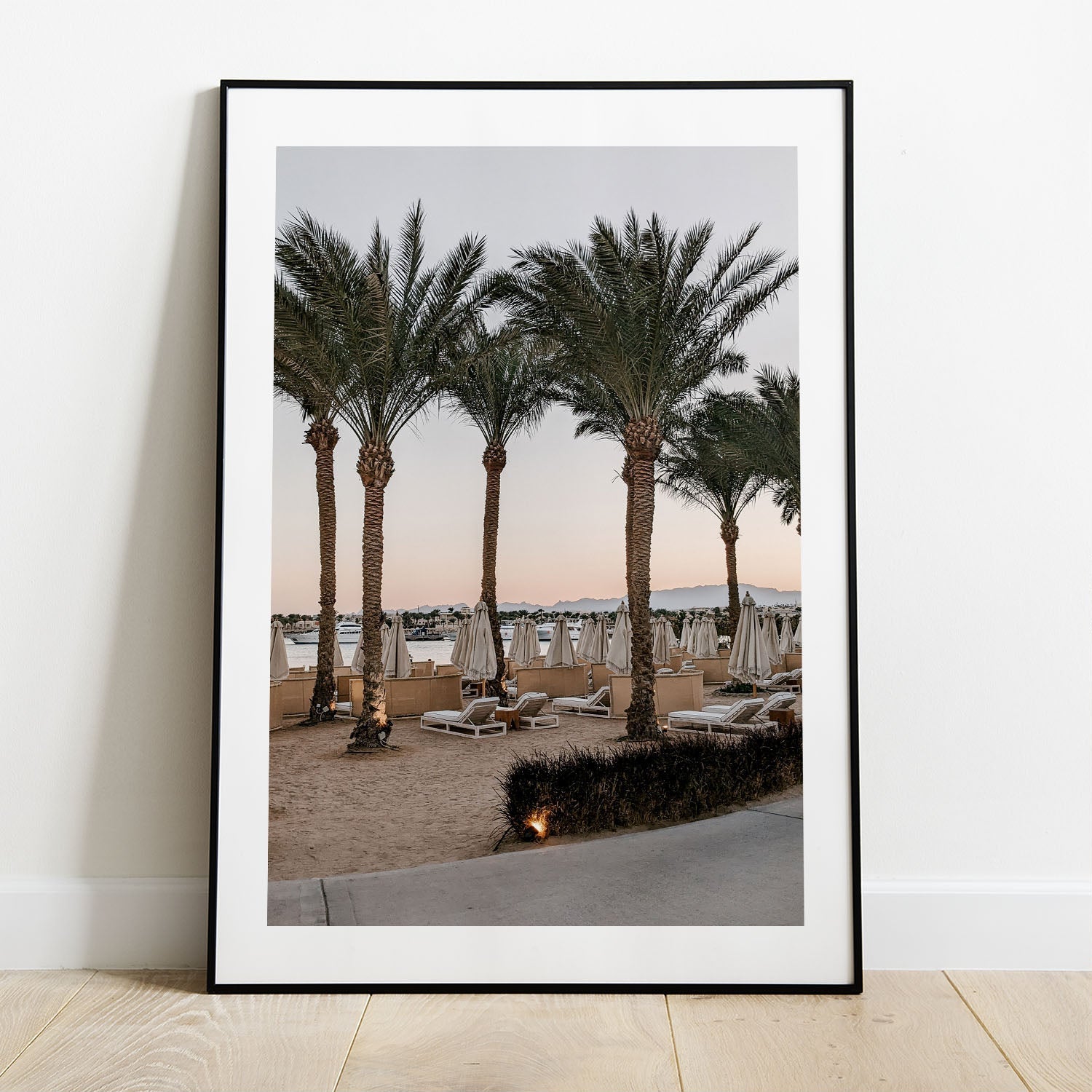 Wes Co Gallery Poster Beachside Palm Oasis 5 x 7" Home Goods - Nature  Art Print