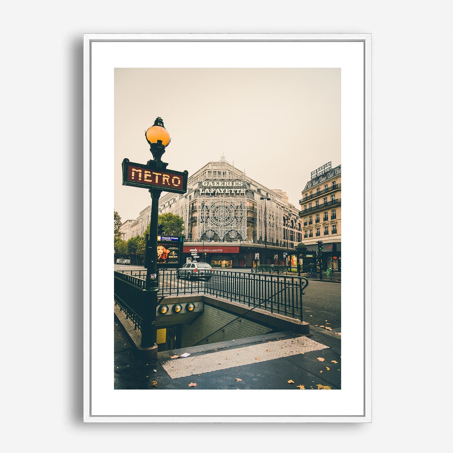 Galeries Lafayette Metro Poster Art Print – WES & CO Gallery