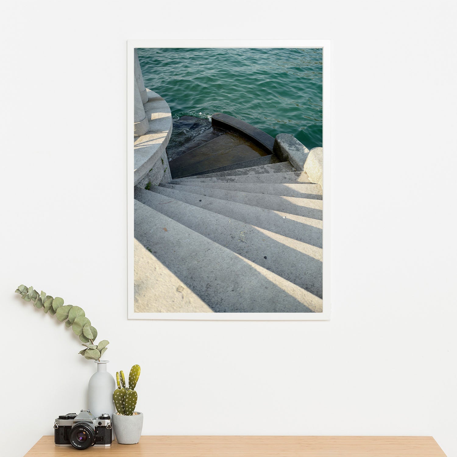 Wes Co Gallery Poster Stairway to the Sea 11 x 17" Home Goods - Nature  Art Print