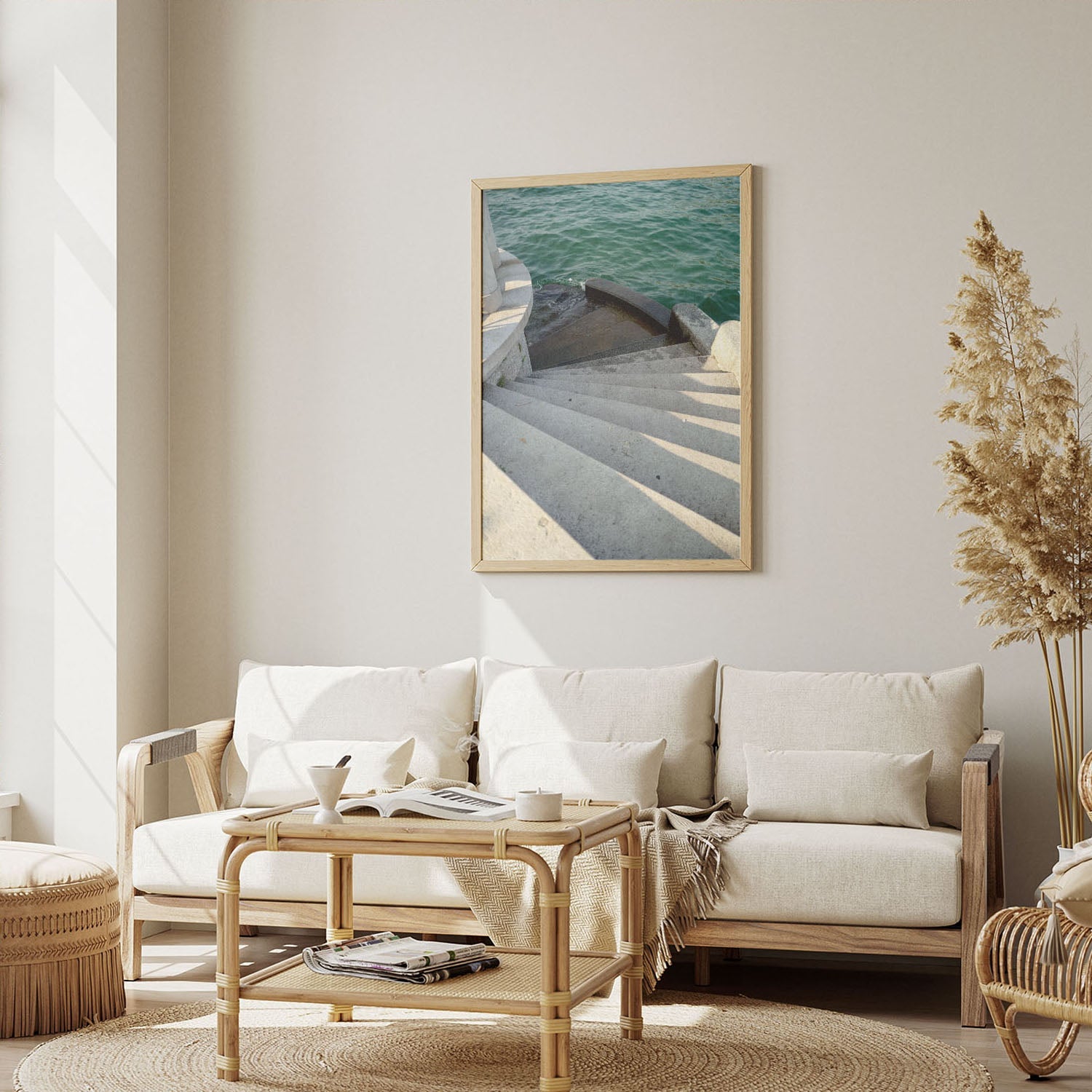 Wes Co Gallery Poster Stairway to the Sea 8 x 10" Home Goods - Nature  Art Print