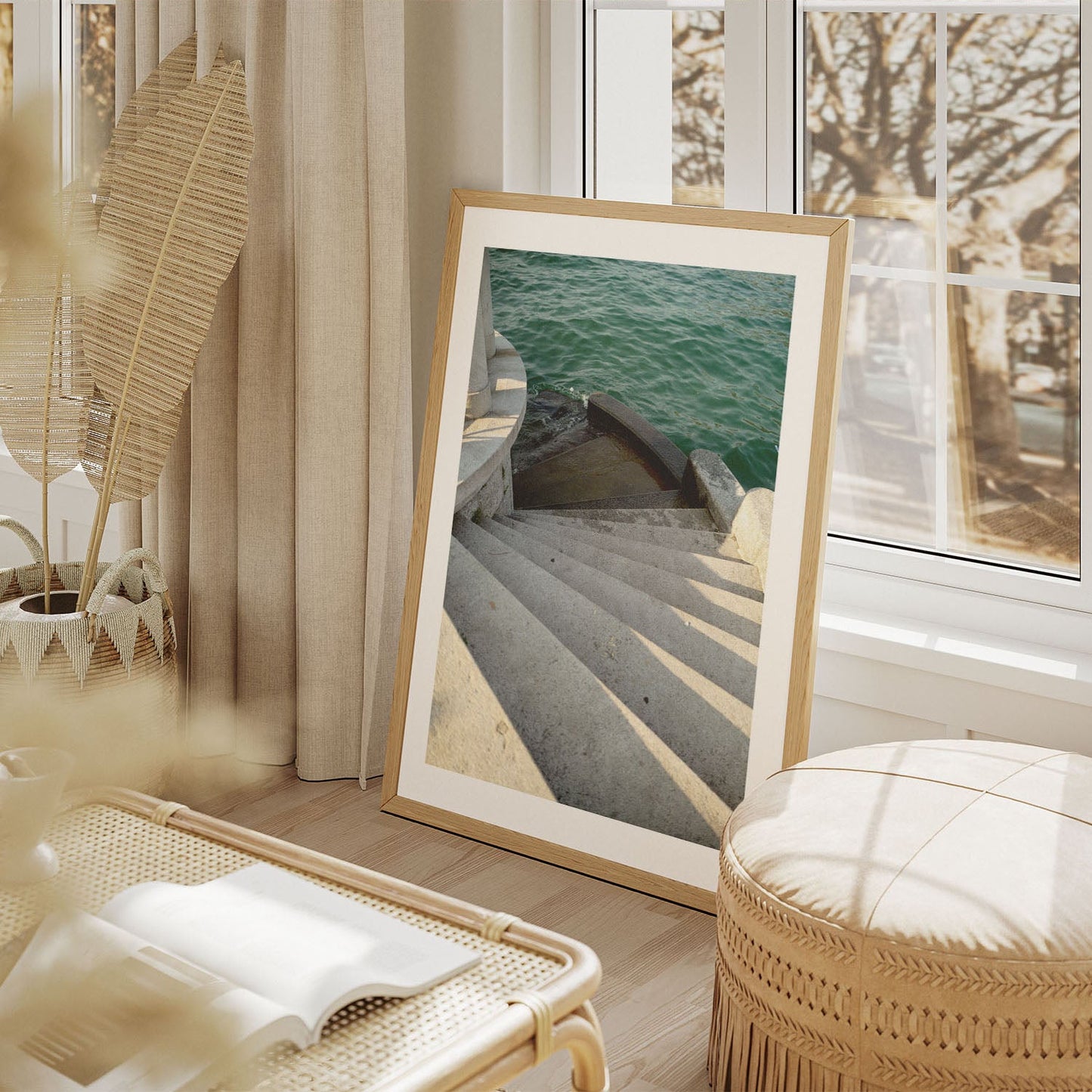 Wes Co Gallery Poster Stairway to the Sea 8 x 10" Home Goods - Nature  Art Print