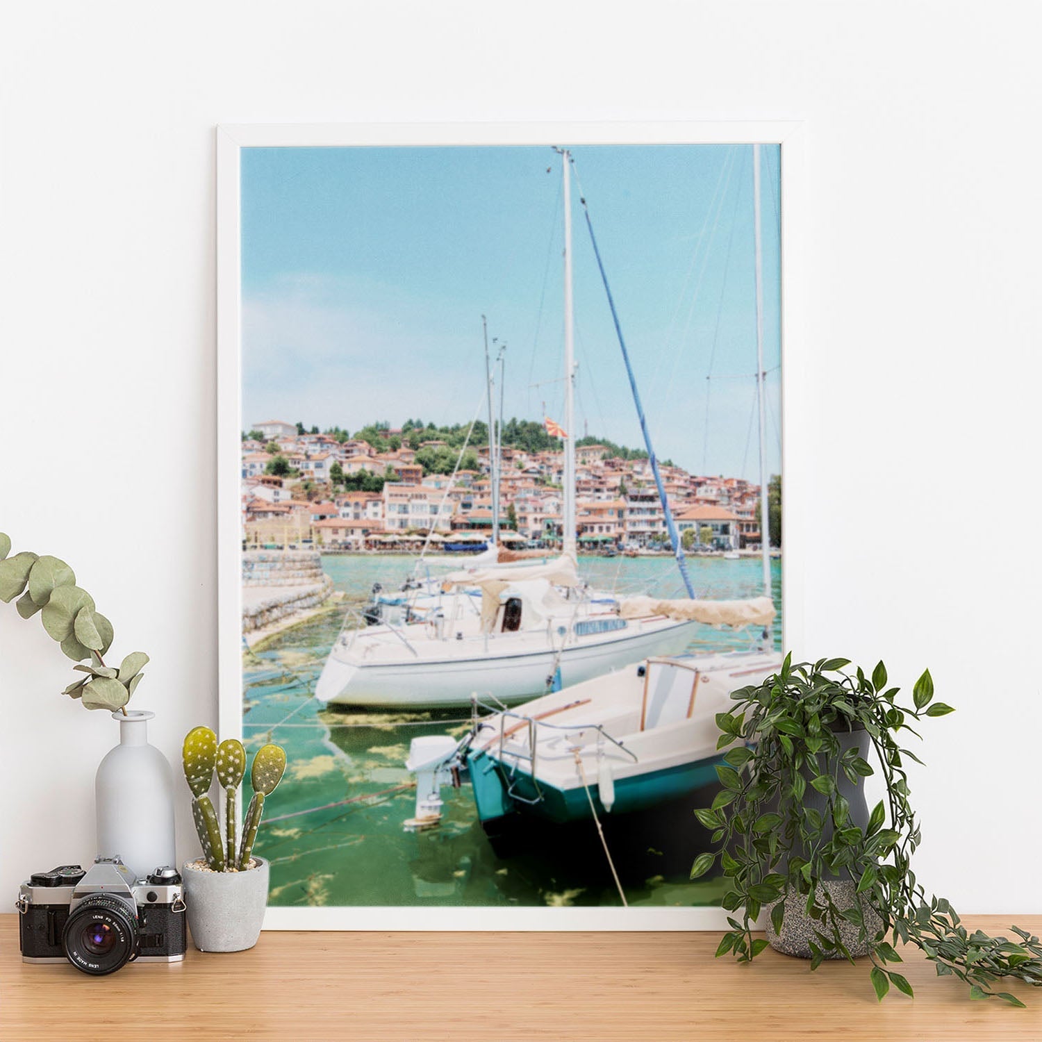 Wes Co Gallery Poster Dockside Tranquility 11 x 17" Home Goods - Nature  Art Print