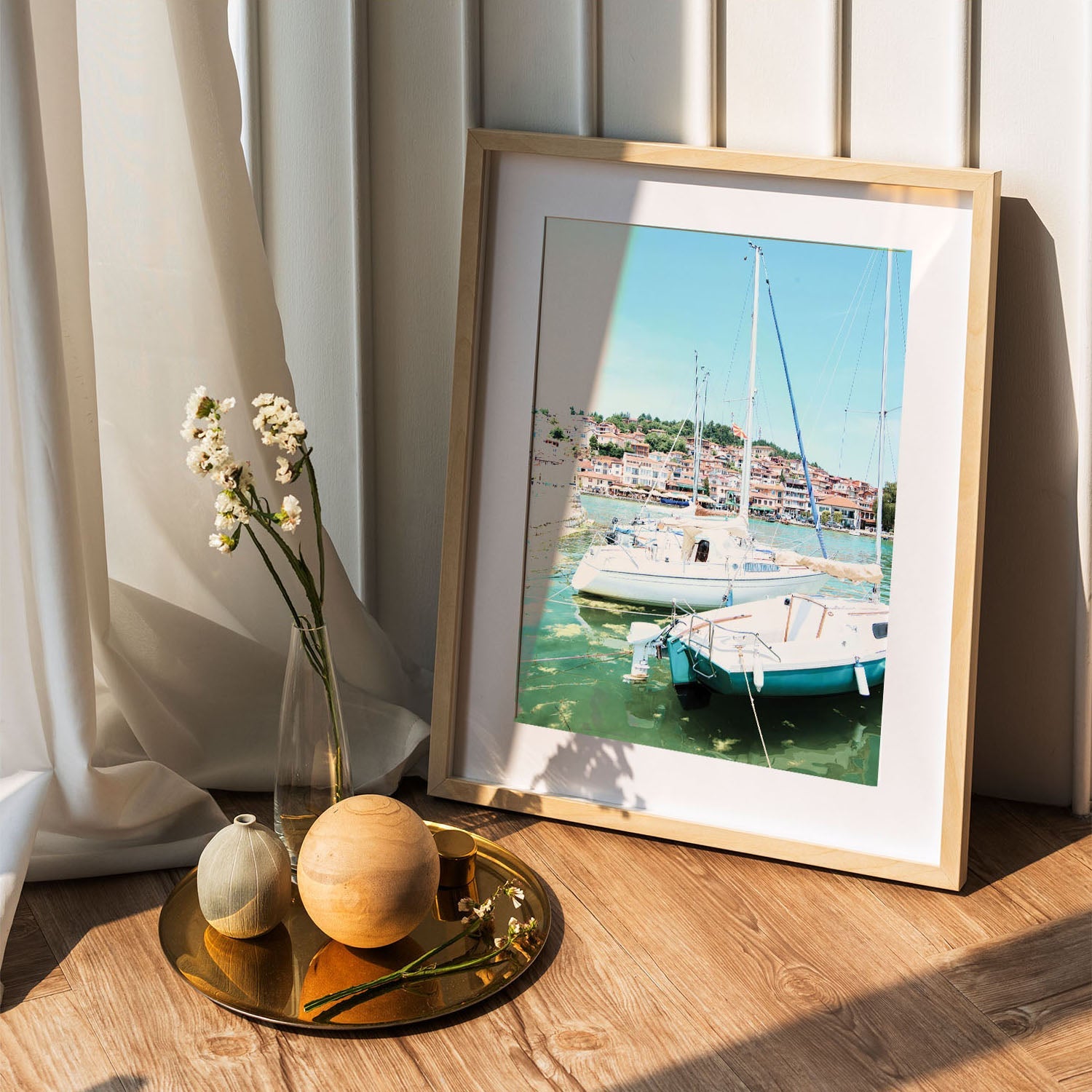 Wes Co Gallery Poster Dockside Tranquility 5 x 7" Home Goods - Nature  Art Print