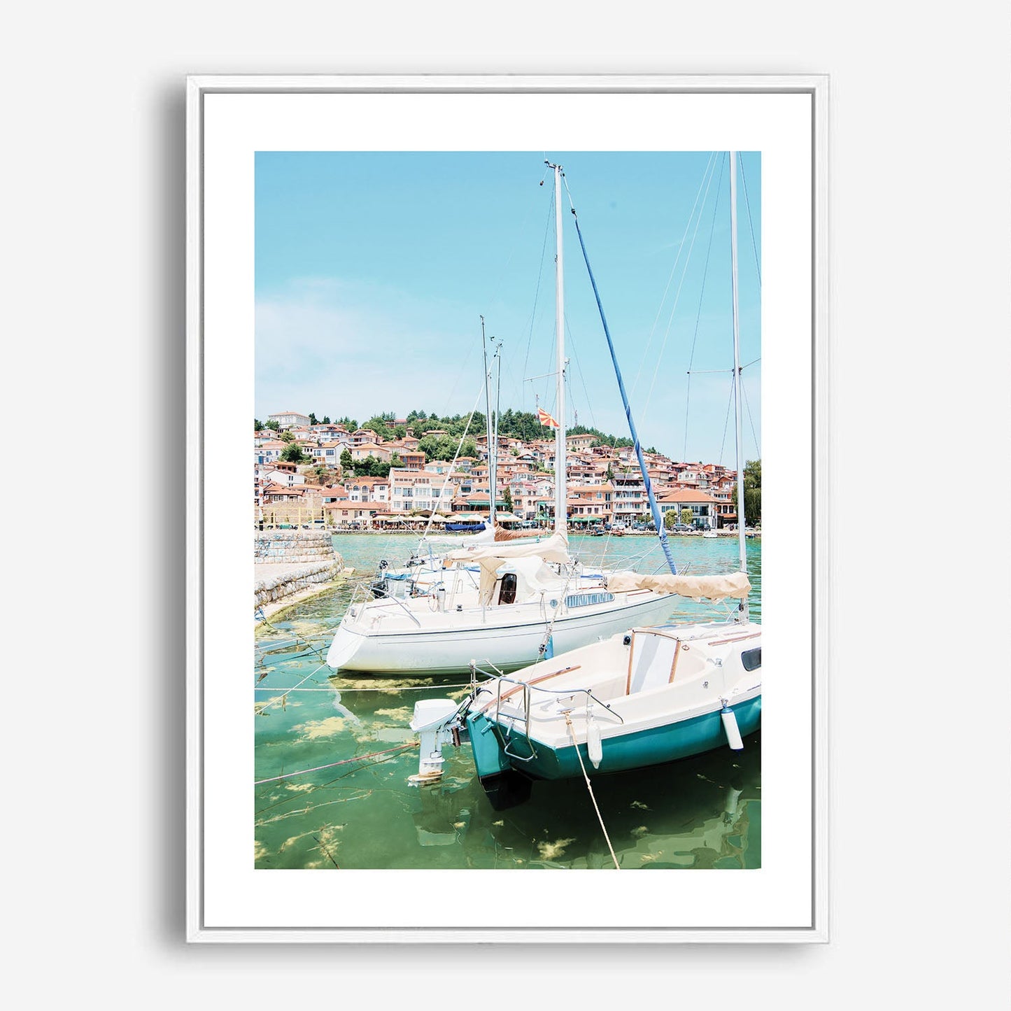 Wes Co Gallery Poster Dockside Tranquility 5 x 7" Home Goods - Nature  Art Print