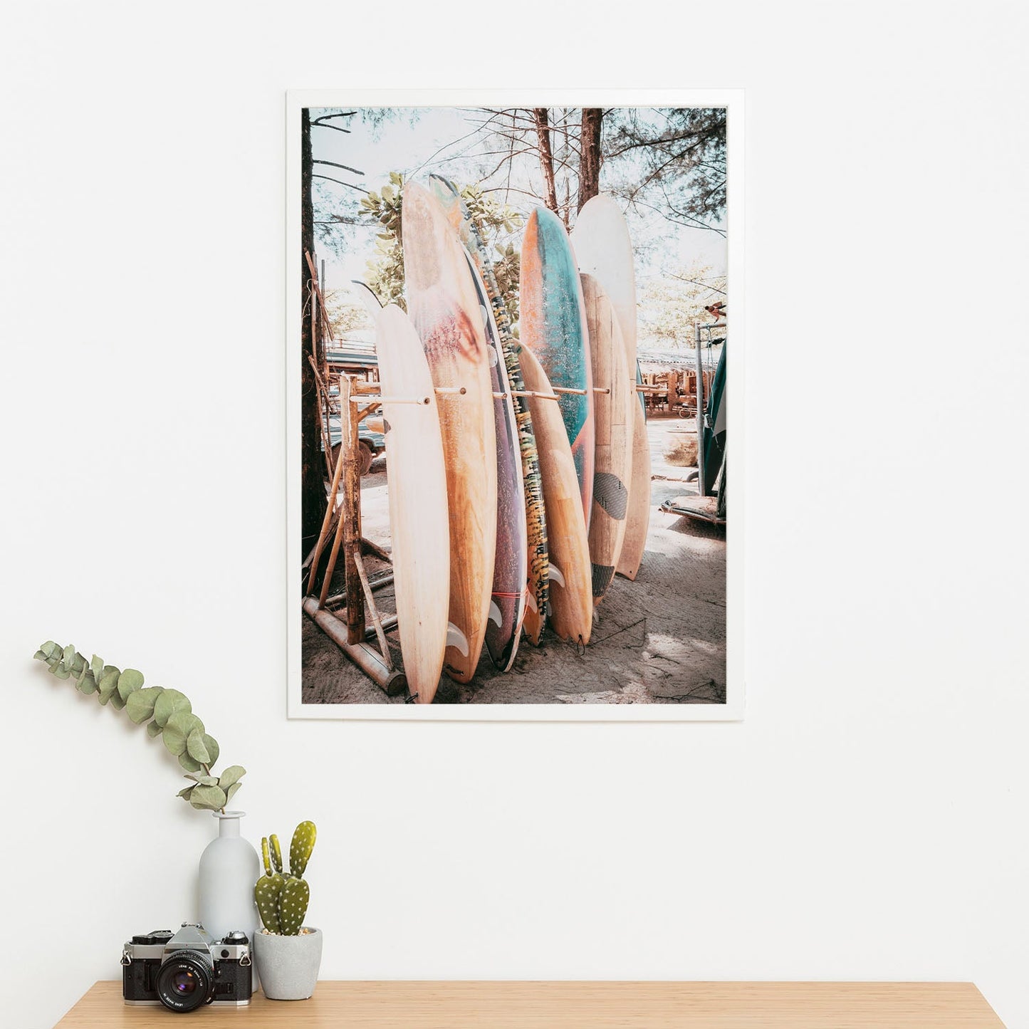 Wes Co Gallery Poster Colorful Surfboard Collection 11 x 17" Home Goods - Nature  Art Print