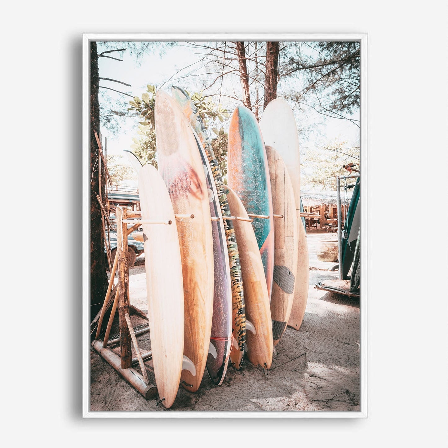 Wes Co Gallery Poster Colorful Surfboard Collection 8 x 10" Home Goods - Nature  Art Print