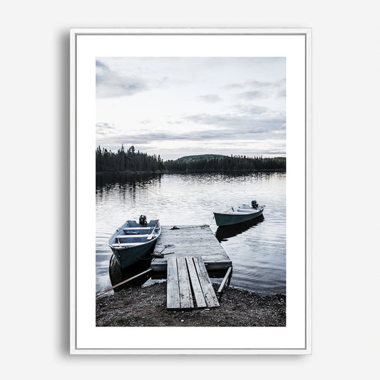 Wes Co Gallery Poster Tranquil Lakeside Dawn 5 x 7" Home Goods - Nature  Art Print