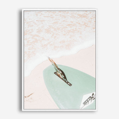 Wes Co Gallery Poster Surfboard Serenity 8 x 10" Home Goods - Nature  Art Print