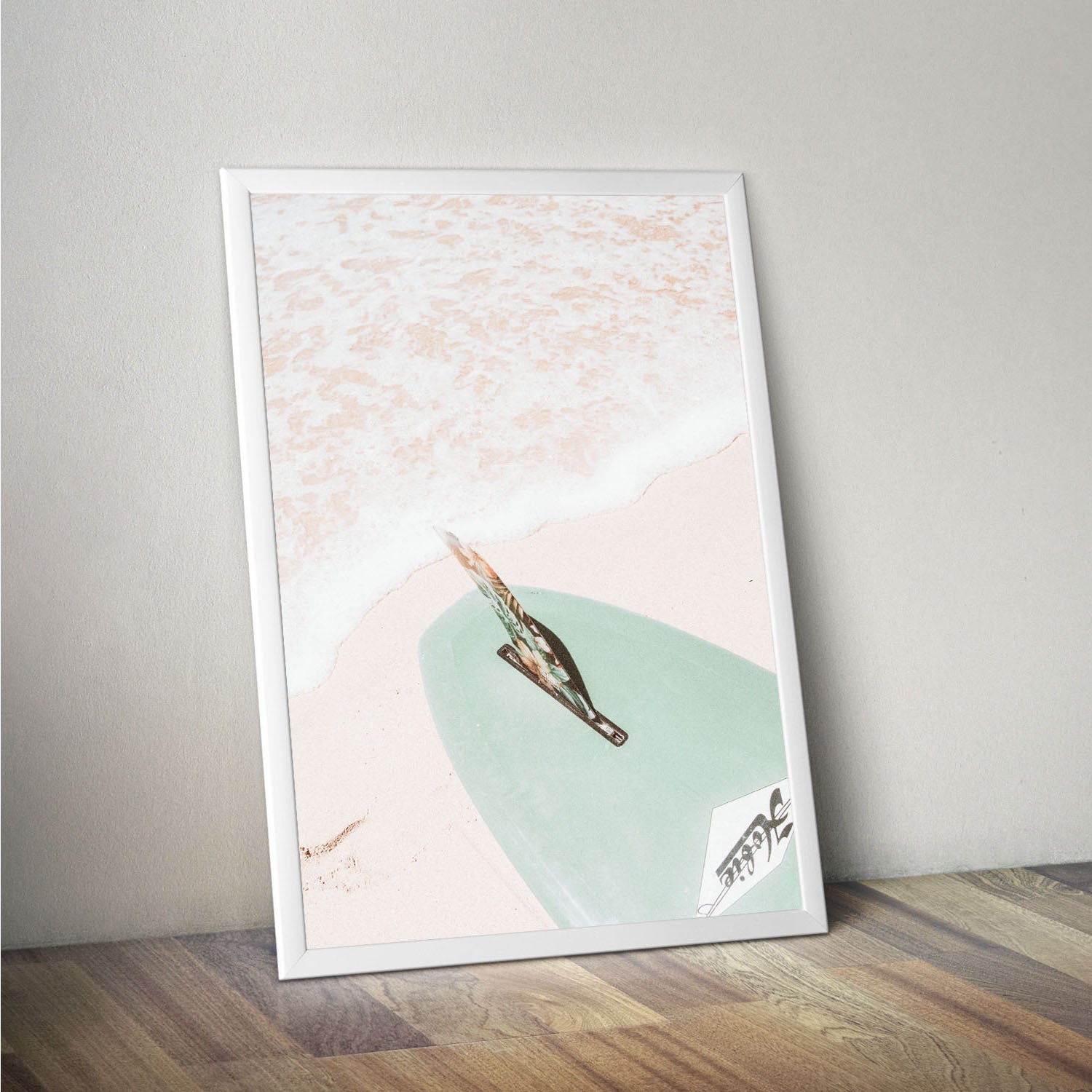 Wes Co Gallery Poster Surfboard Serenity 11 x 17" Home Goods - Nature  Art Print