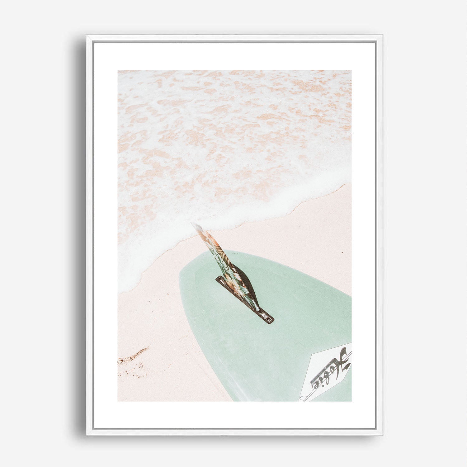 Wes Co Gallery Poster Surfboard Serenity 5 x 7" Home Goods - Nature  Art Print