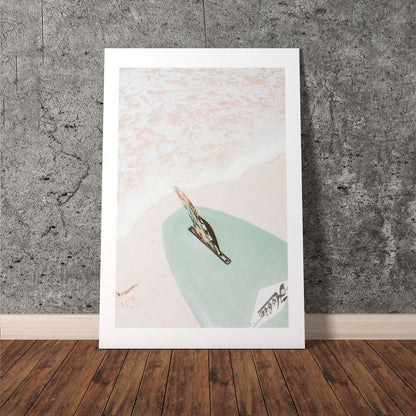 Wes Co Gallery Poster Surfboard Serenity 8 x 10" Home Goods - Nature  Art Print