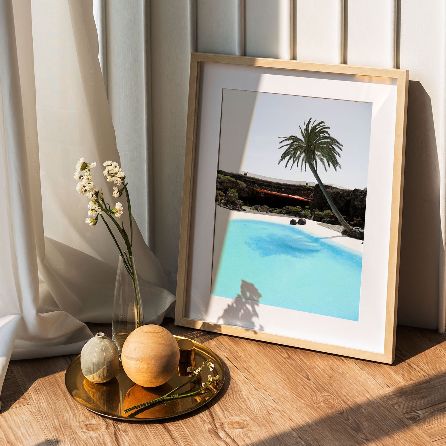 Wes Co Gallery Poster Palm Oasis Retreat 5 x 7" Home Goods - Nature  Art Print