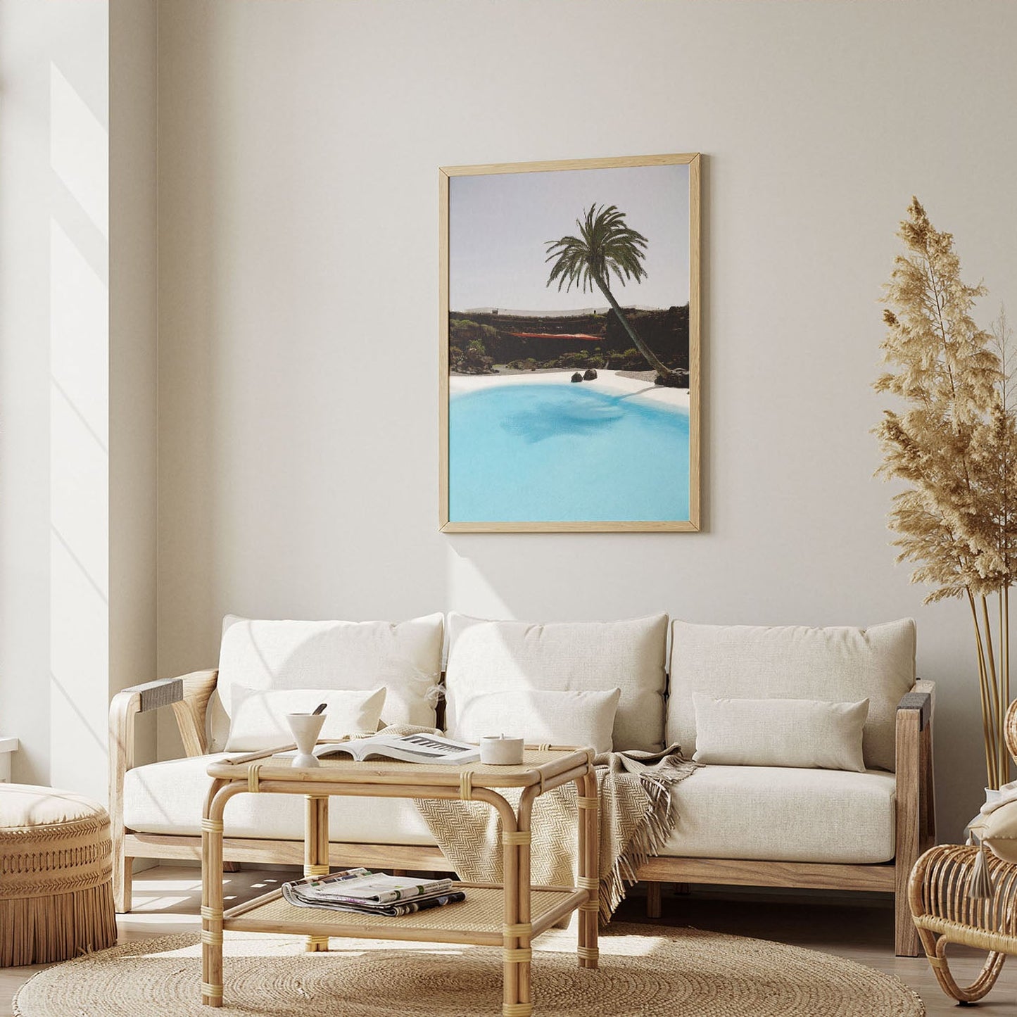 Wes Co Gallery Poster Palm Oasis Retreat 8 x 10" Home Goods - Nature  Art Print