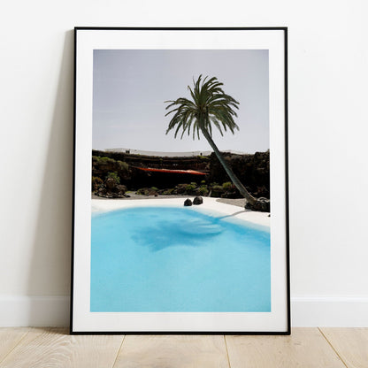 Wes Co Gallery Poster Palm Oasis Retreat 5 x 7" Home Goods - Nature  Art Print