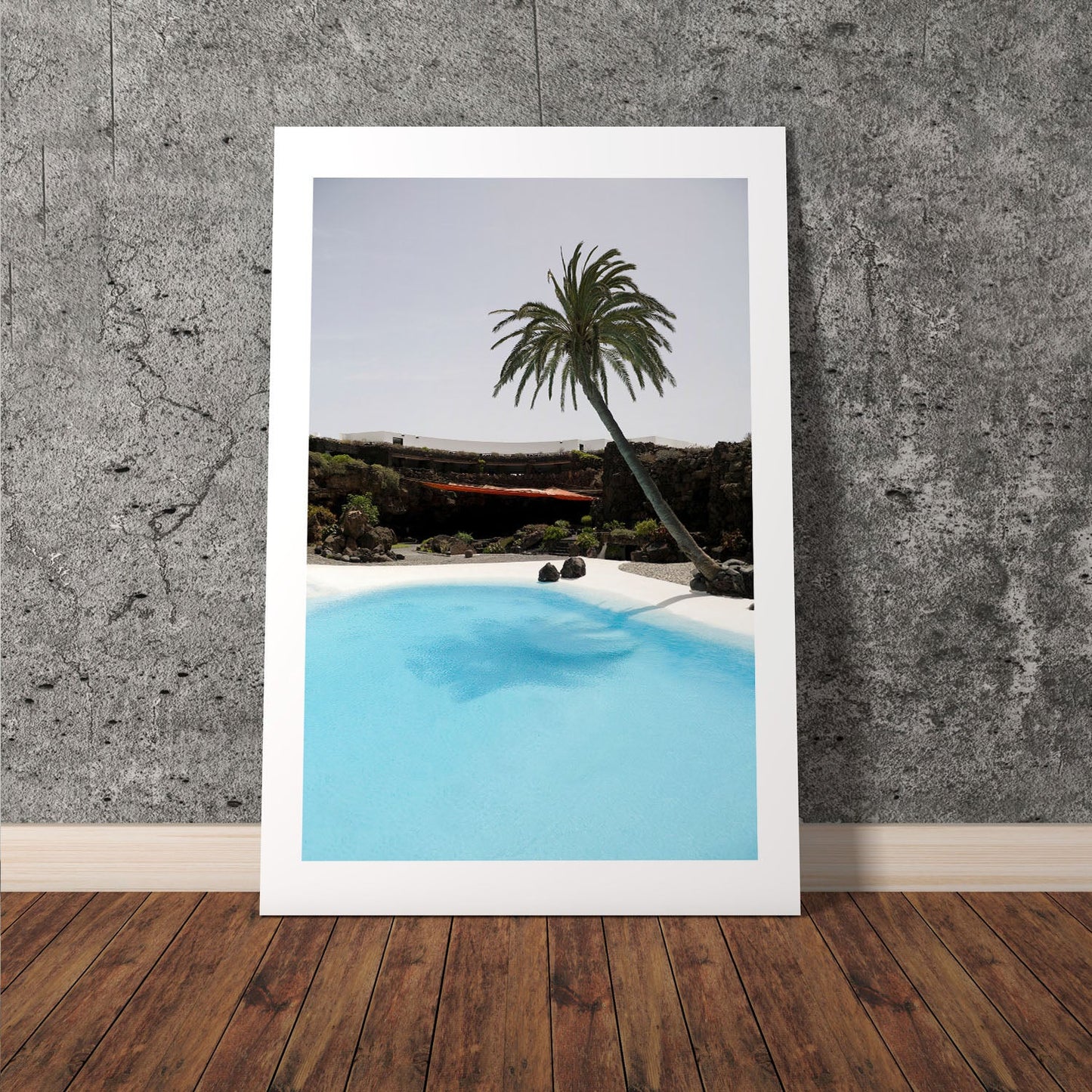 Wes Co Gallery Poster Palm Oasis Retreat 8 x 10" Home Goods - Nature  Art Print