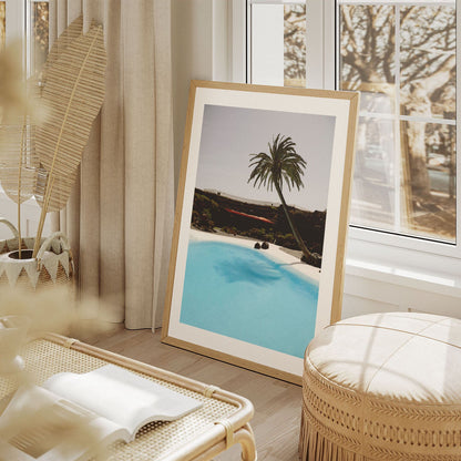 Wes Co Gallery Poster Palm Oasis Retreat 8 x 10" Home Goods - Nature  Art Print