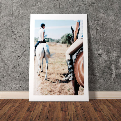 Wes Co Gallery Poster Riding Day 8 x 10" Home Goods - Nature  Art Print