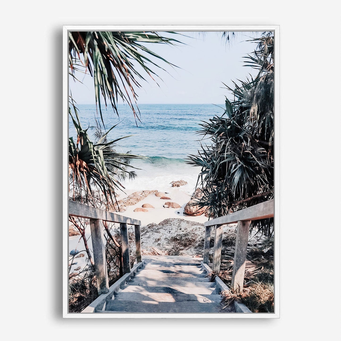 Wes Co Gallery Poster Wategos Beach Pathway 8 x 10" Home Goods - Nature  Art Print