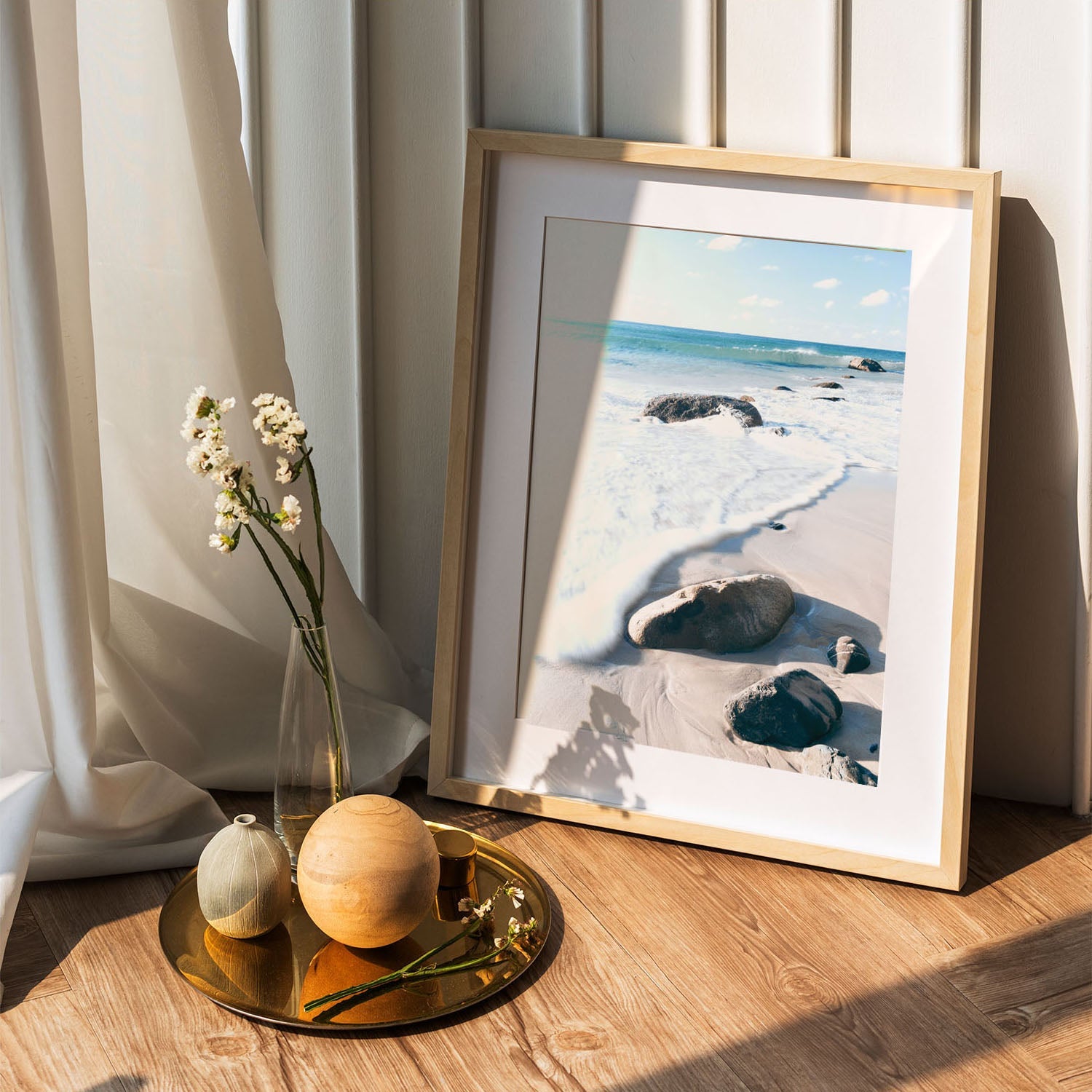 Wes Co Gallery Poster Tranquil Shoreline Rocks 5 x 7" Home Goods - Nature  Art Print