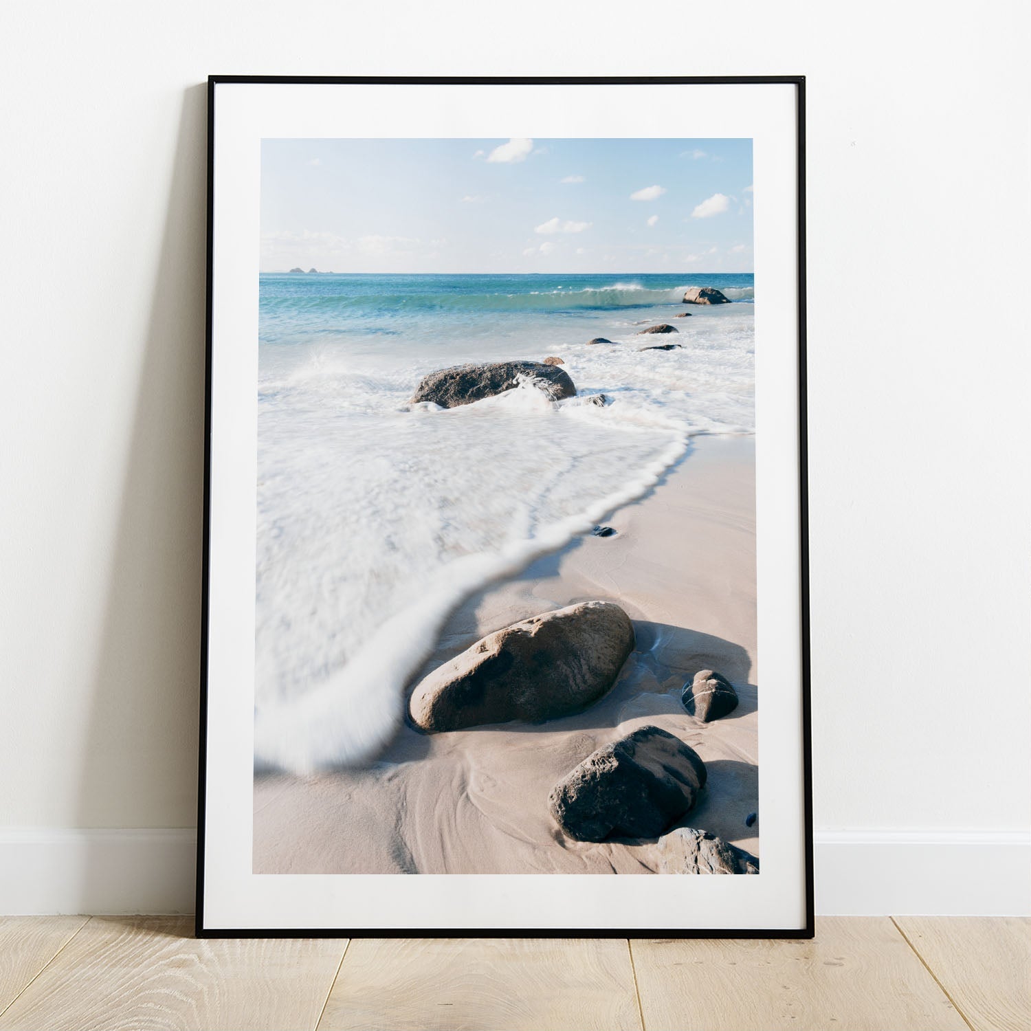 Wes Co Gallery Poster Tranquil Shoreline Rocks 5 x 7" Home Goods - Nature  Art Print