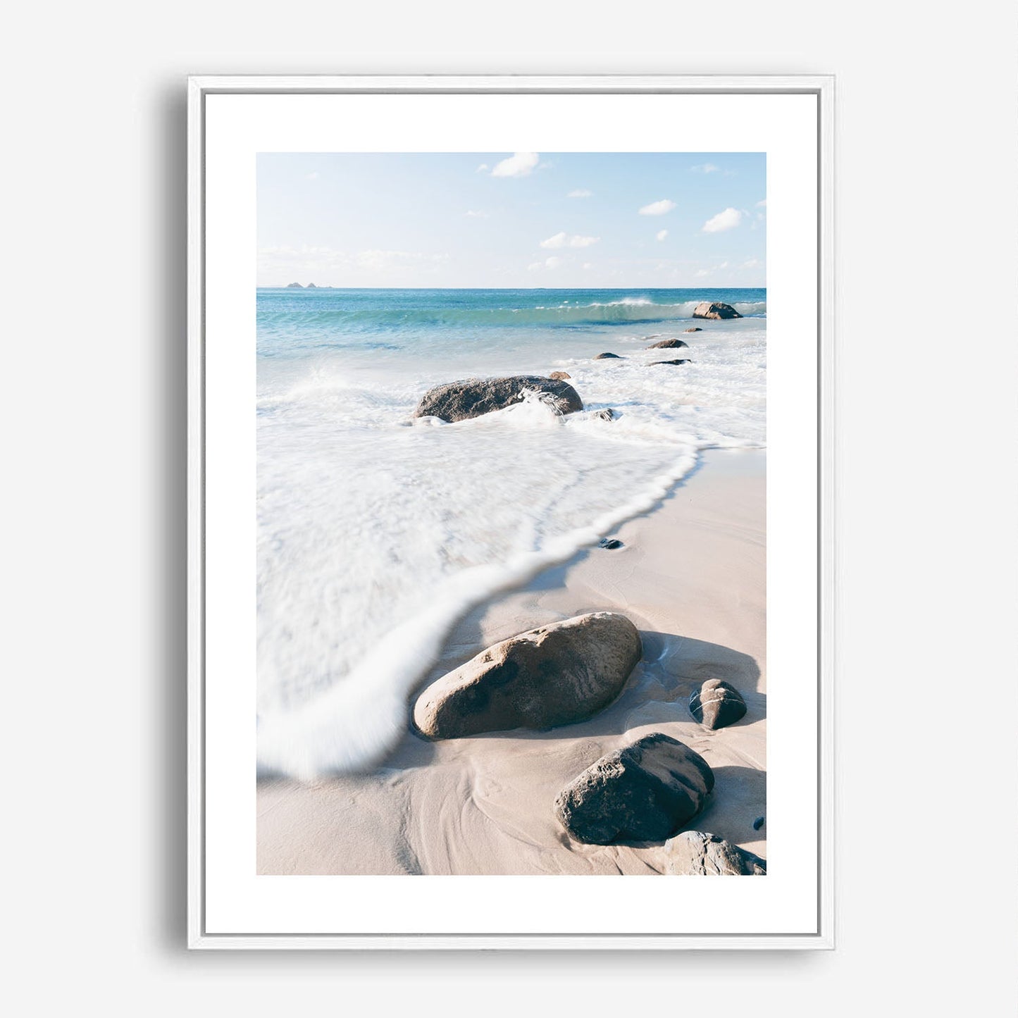 Wes Co Gallery Poster Tranquil Shoreline Rocks 5 x 7" Home Goods - Nature  Art Print