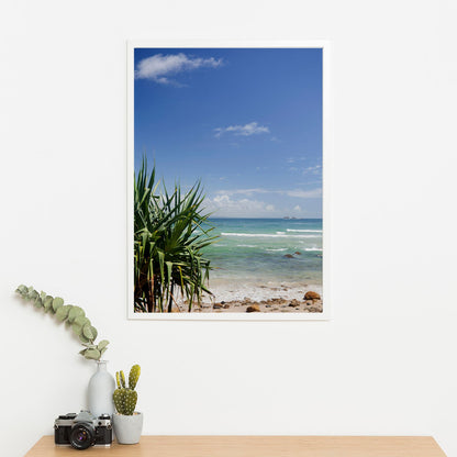 Wes Co Gallery Poster Tropical Beach Bliss 11 x 17" Home Goods - Nature  Art Print