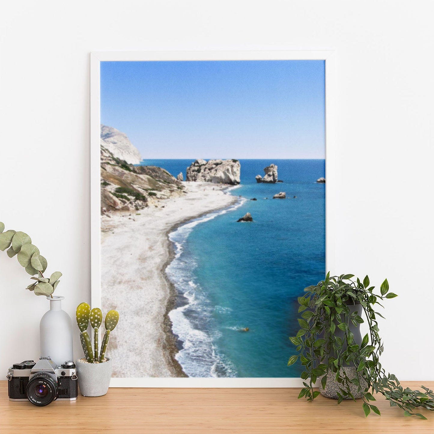 Wes Co Gallery Poster Rocky Coastal Panorama 11 x 17" Home Goods - Nature  Art Print