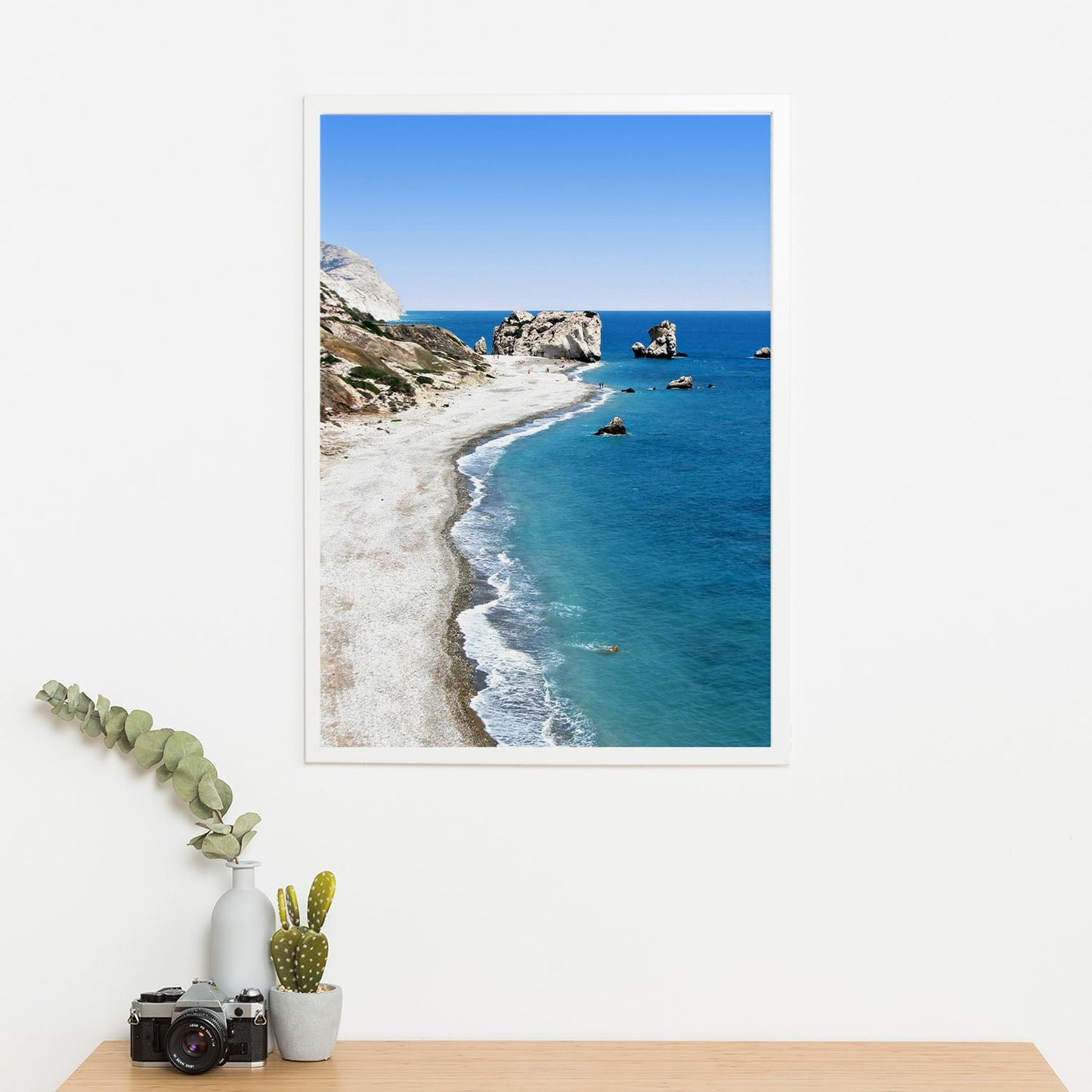 Wes Co Gallery Poster Rocky Coastal Panorama 11 x 17" Home Goods - Nature  Art Print