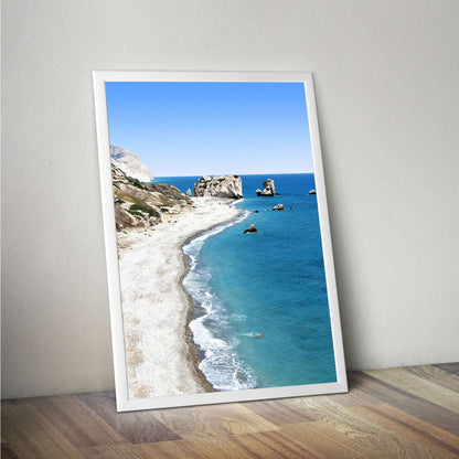 Wes Co Gallery Poster Rocky Coastal Panorama 11 x 17" Home Goods - Nature  Art Print