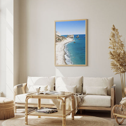 Wes Co Gallery Poster Rocky Coastal Panorama 8 x 10" Home Goods - Nature  Art Print