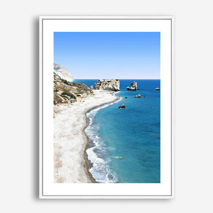 Wes Co Gallery Poster Rocky Coastal Panorama 5 x 7" Home Goods - Nature  Art Print