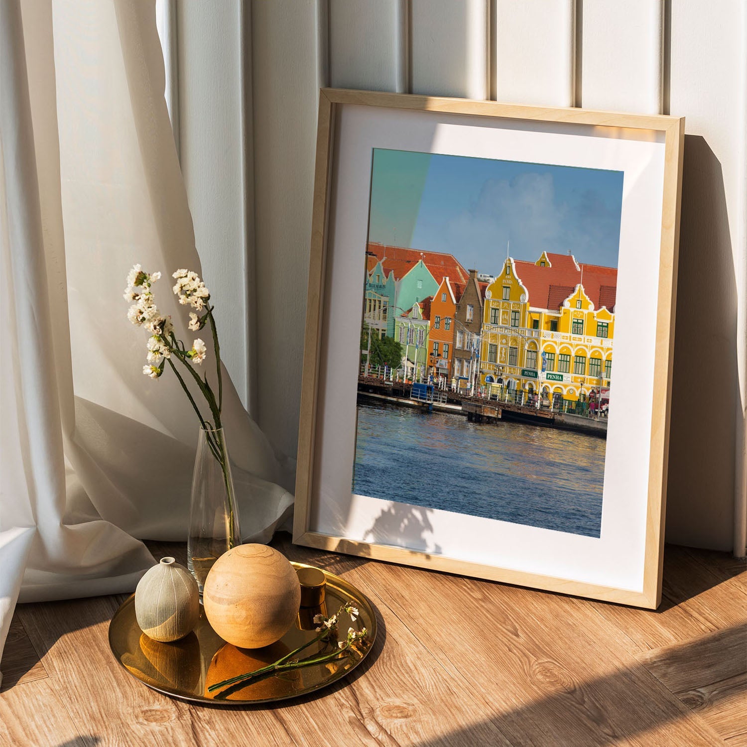 Wes Co Gallery Poster Vibrant Waterfront Charm 5 x 7" Home Goods - Nature  Art Print