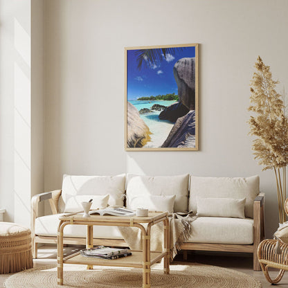 Wes Co Gallery Poster Serene Coastal Escape 8 x 10" Home Goods - Nature  Art Print