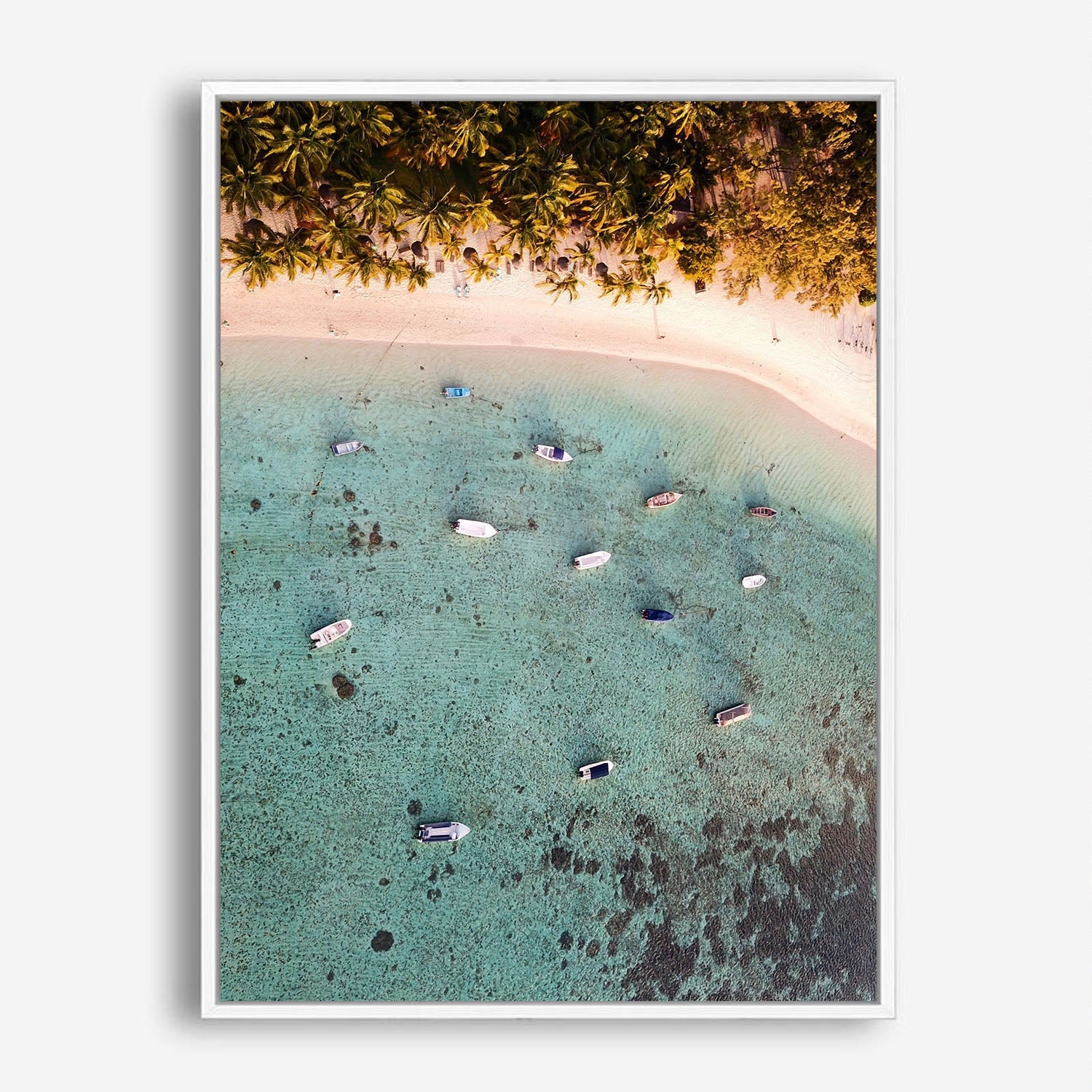 Wes Co Gallery Poster Tranquil Aerial Shoreline 8 x 10" Home Goods - Nature  Art Print