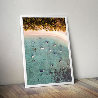 Wes Co Gallery Poster Tranquil Aerial Shoreline 11 x 17" Home Goods - Nature  Art Print