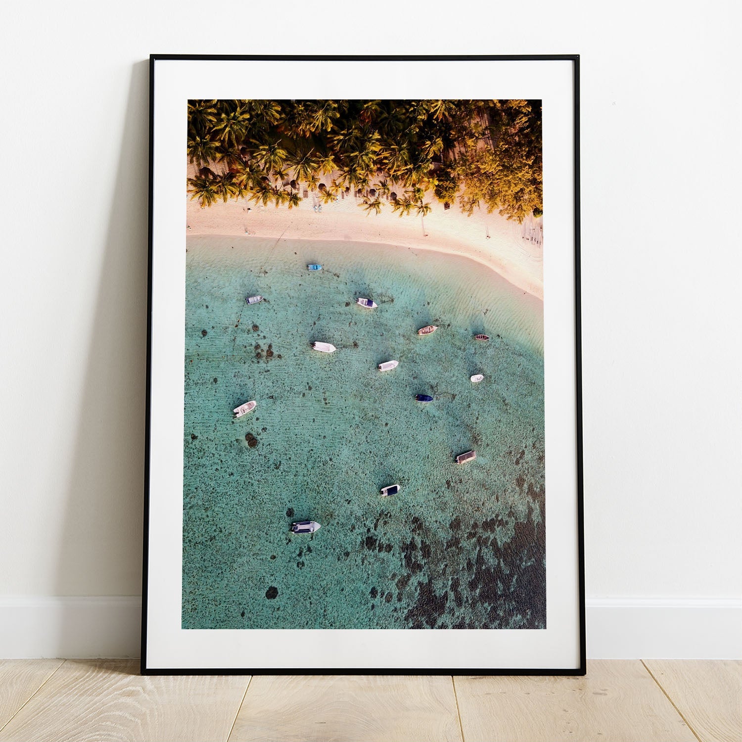 Wes Co Gallery Poster Tranquil Aerial Shoreline 5 x 7" Home Goods - Nature  Art Print