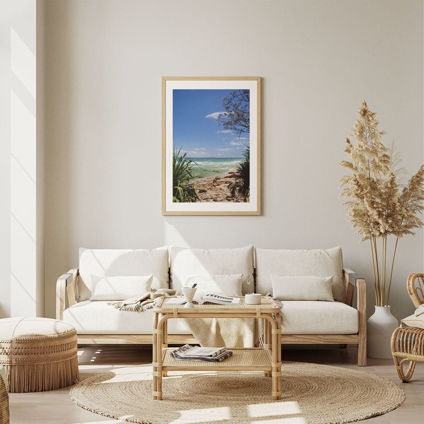 Wes Co Gallery Poster Secluded Beach Oasis 5 x 7" Home Goods - Nature  Art Print