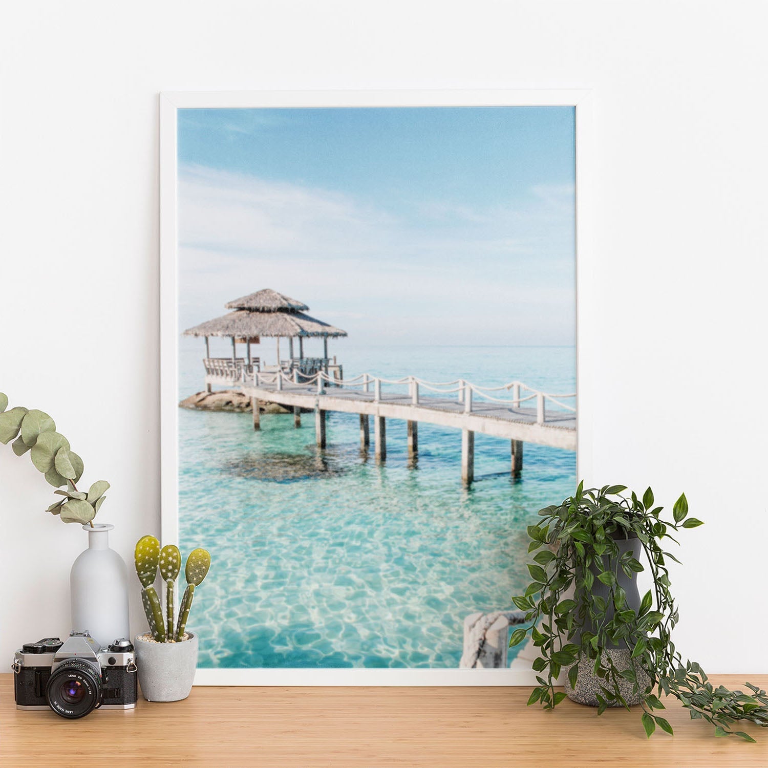 Wes Co Gallery Poster Idyllic Island Retreat 11 x 17" Home Goods - Nature  Art Print